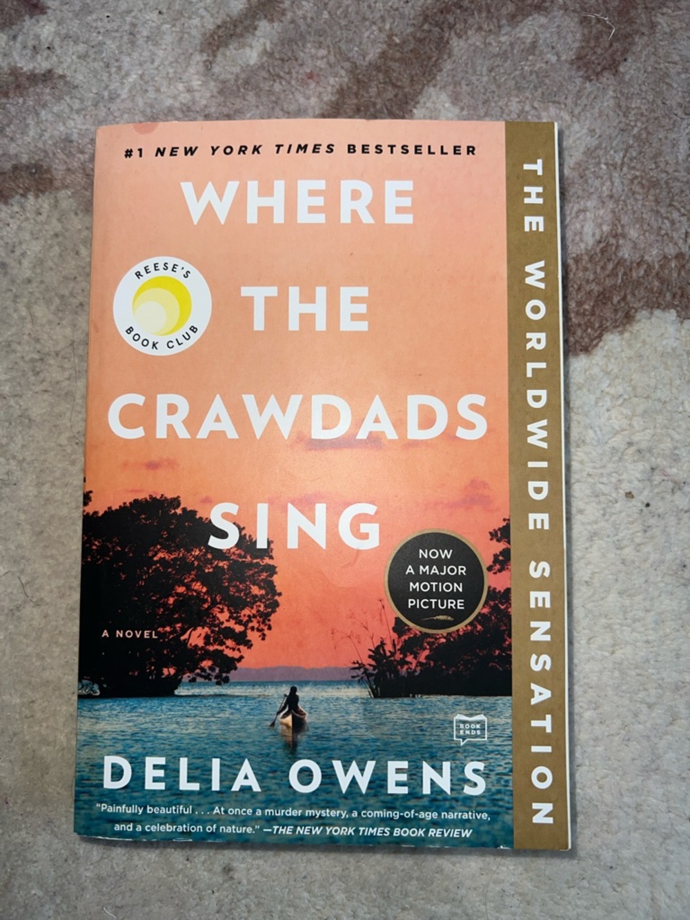 Where the Crawdads Sing by Delia Owens - Orange & Blue Paperback